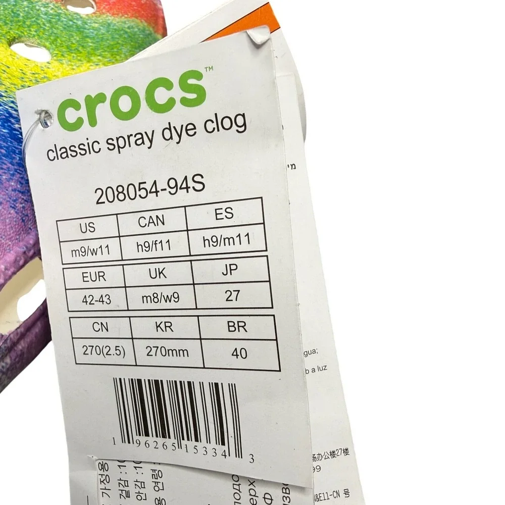 Crocs Multi Color Spray Dye - Picture 3 of 8